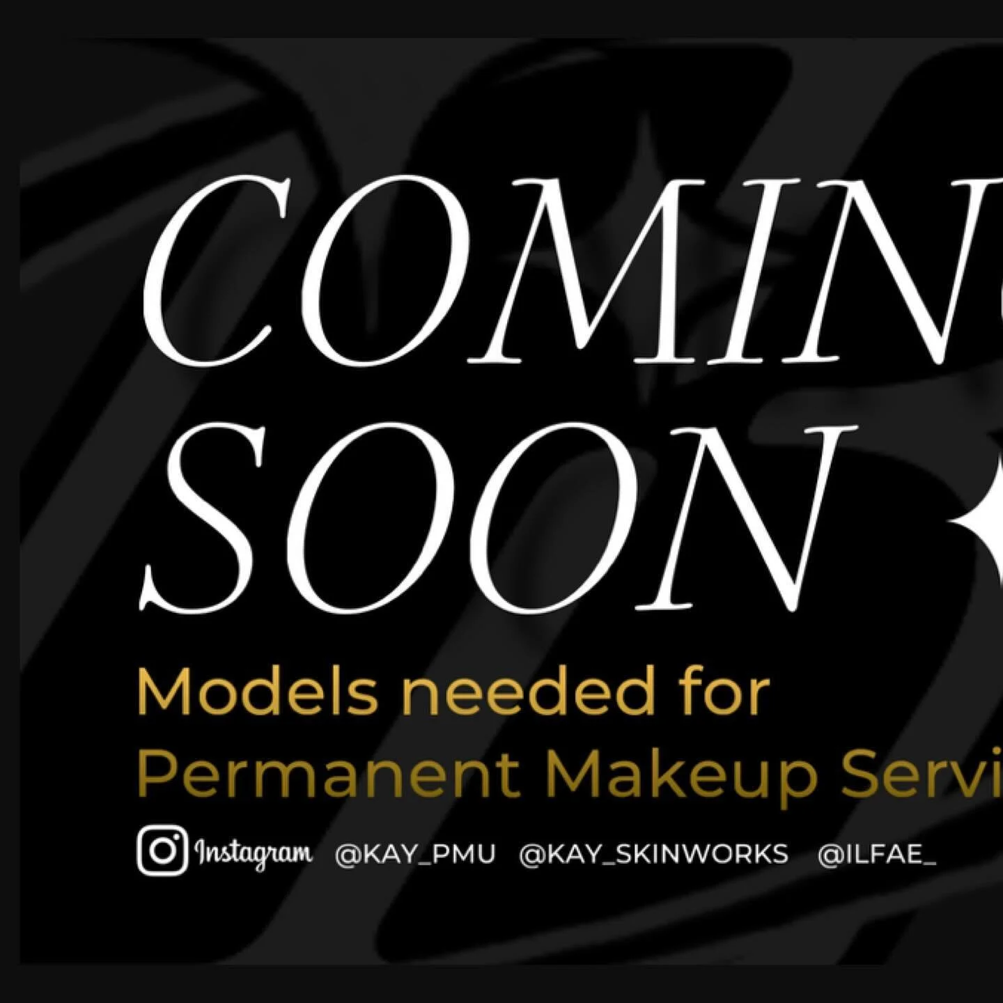 I am currently looking for models to build my permanent makeup services portfolio and adding these services to offer. You must be 18+ with an ID. It will also be appointment based only. Models will receive a discount for services. 

If you are intere
