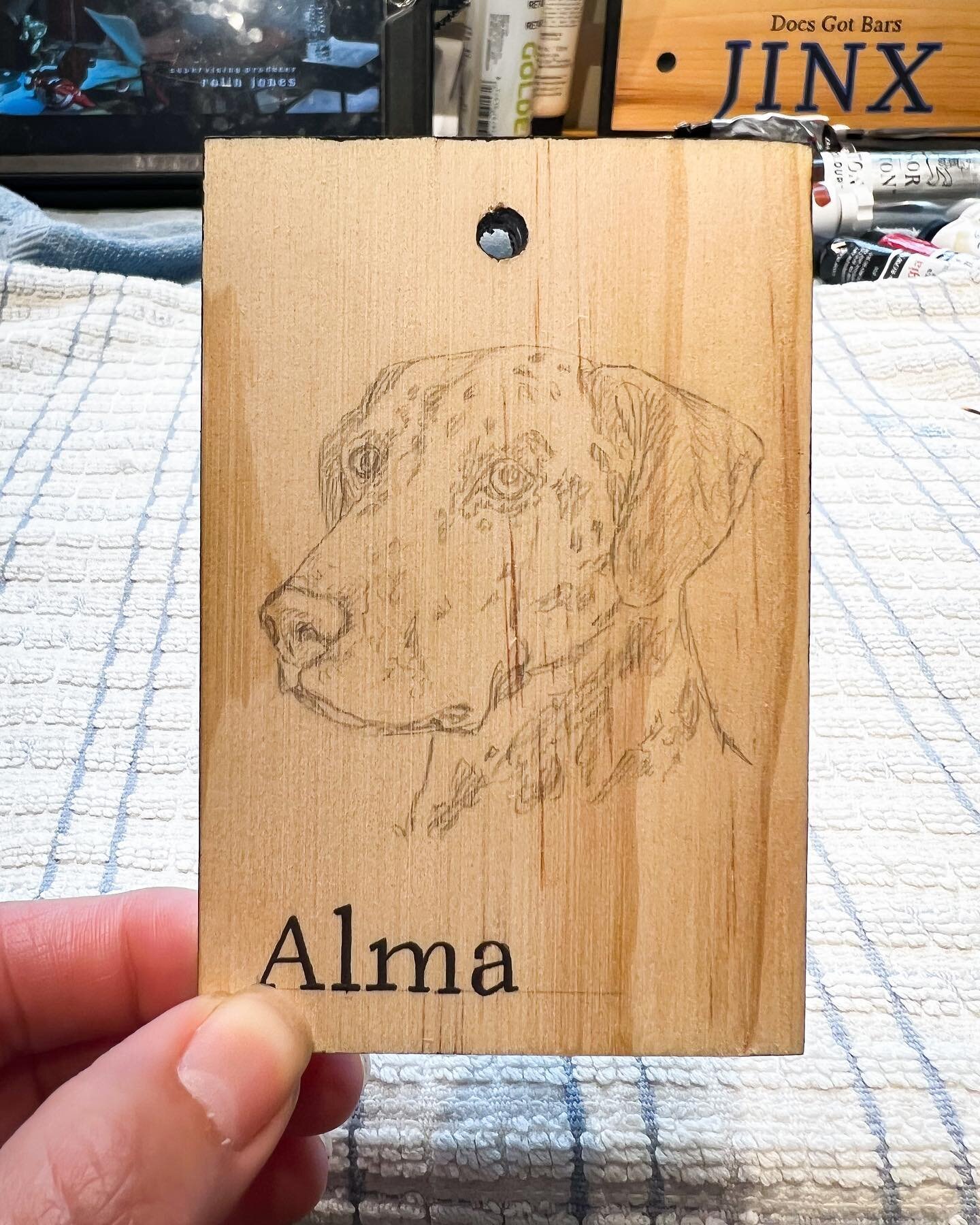 Under sketch of sweet Alma before painting begins ❤️