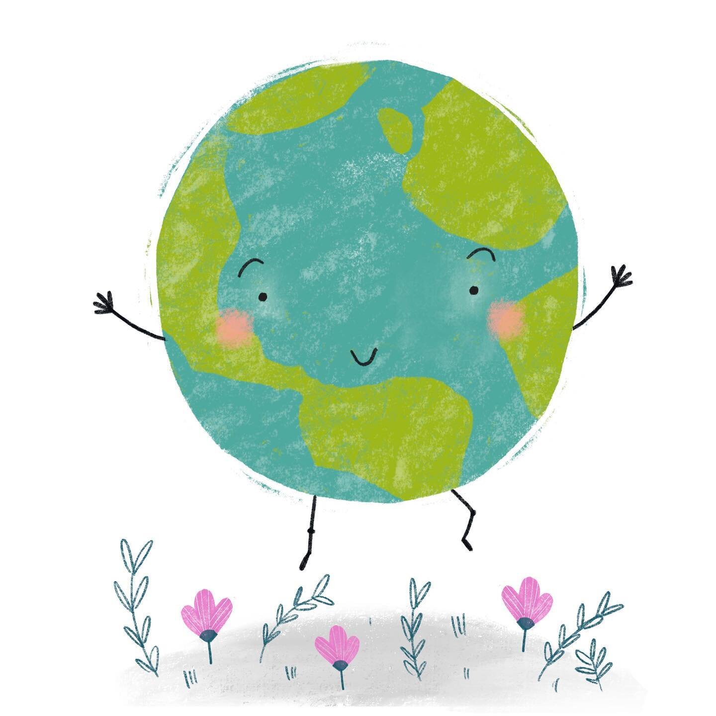 🌱A quick one for Earth Day. Let&rsquo;s take good care of it, yea? #earthdayeveryday 🌱

#ourplanetweek #onetreeplanted #letsdrawthechange #earthday #earthday2022 @ourplanetweek @onetreeplanted #natureillustration #kidlitart #kidlitillustration #non