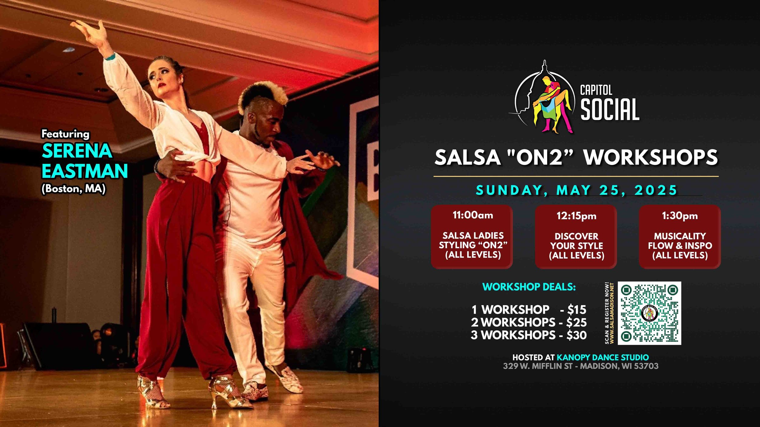 COLOMBIAN SALSA Workshops w/ LINA