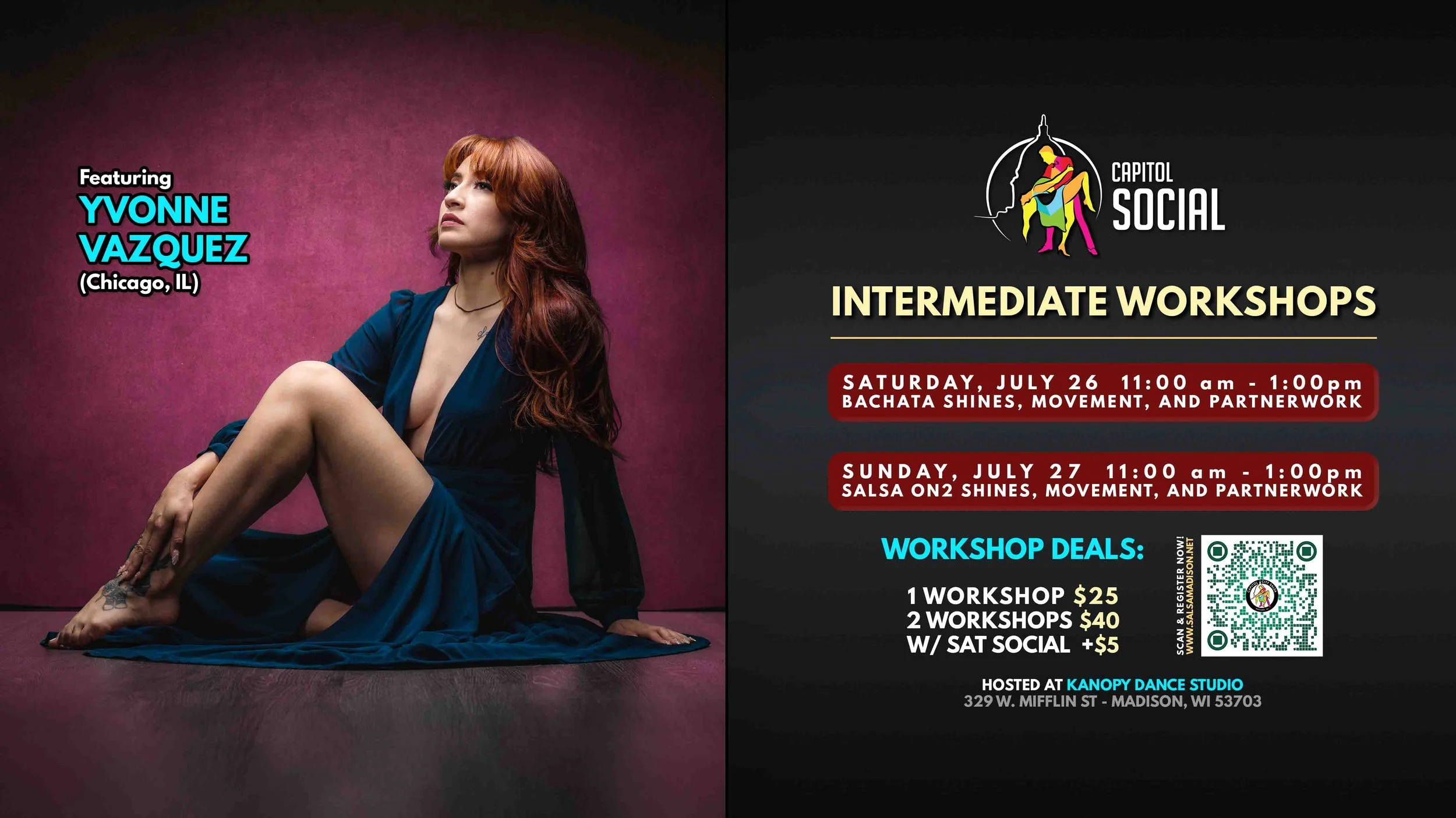 INTERMEDIATE Workshops w/ Yvonne Vazquez