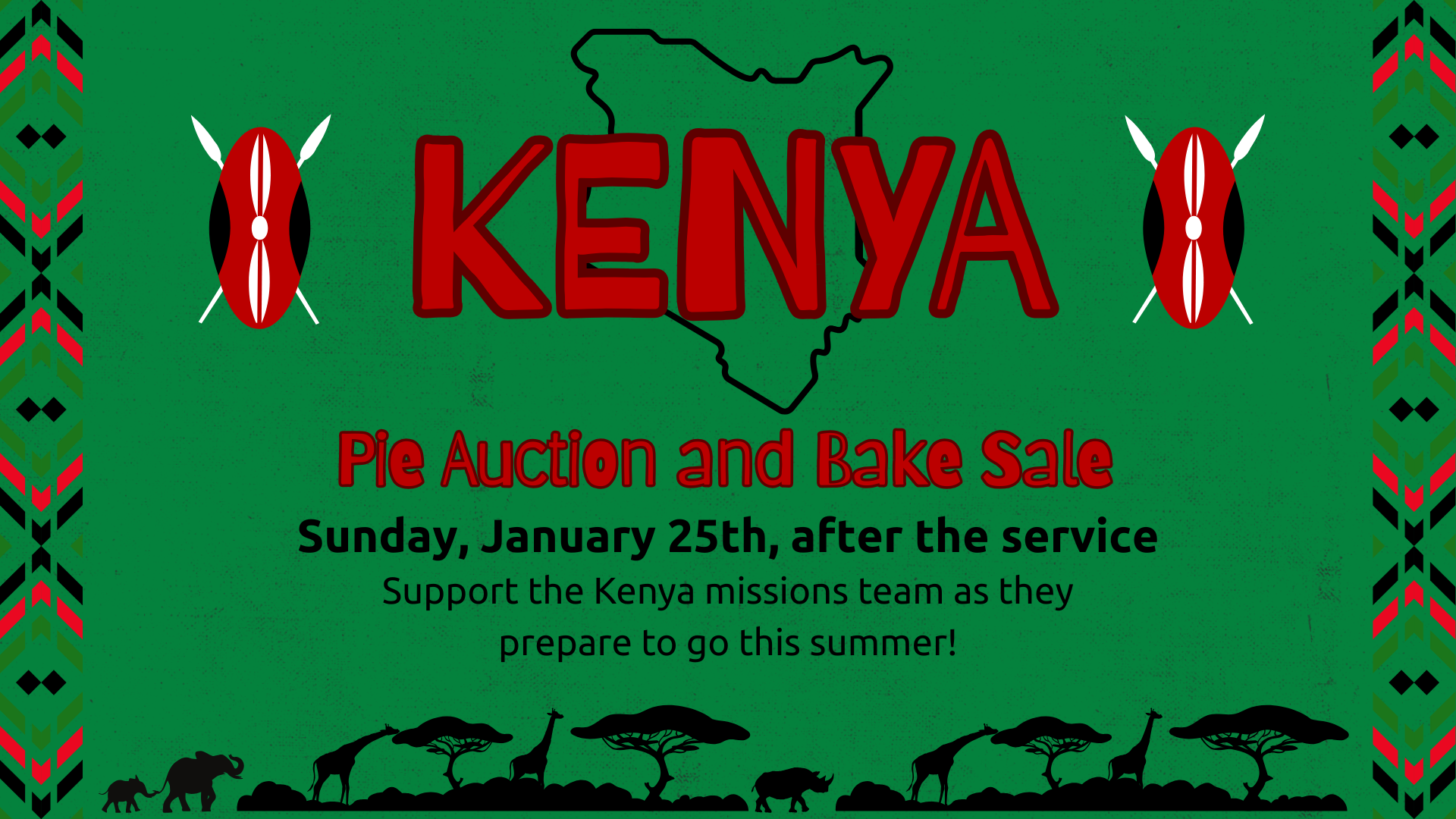 Kenya Pie Auction & Bake Sale