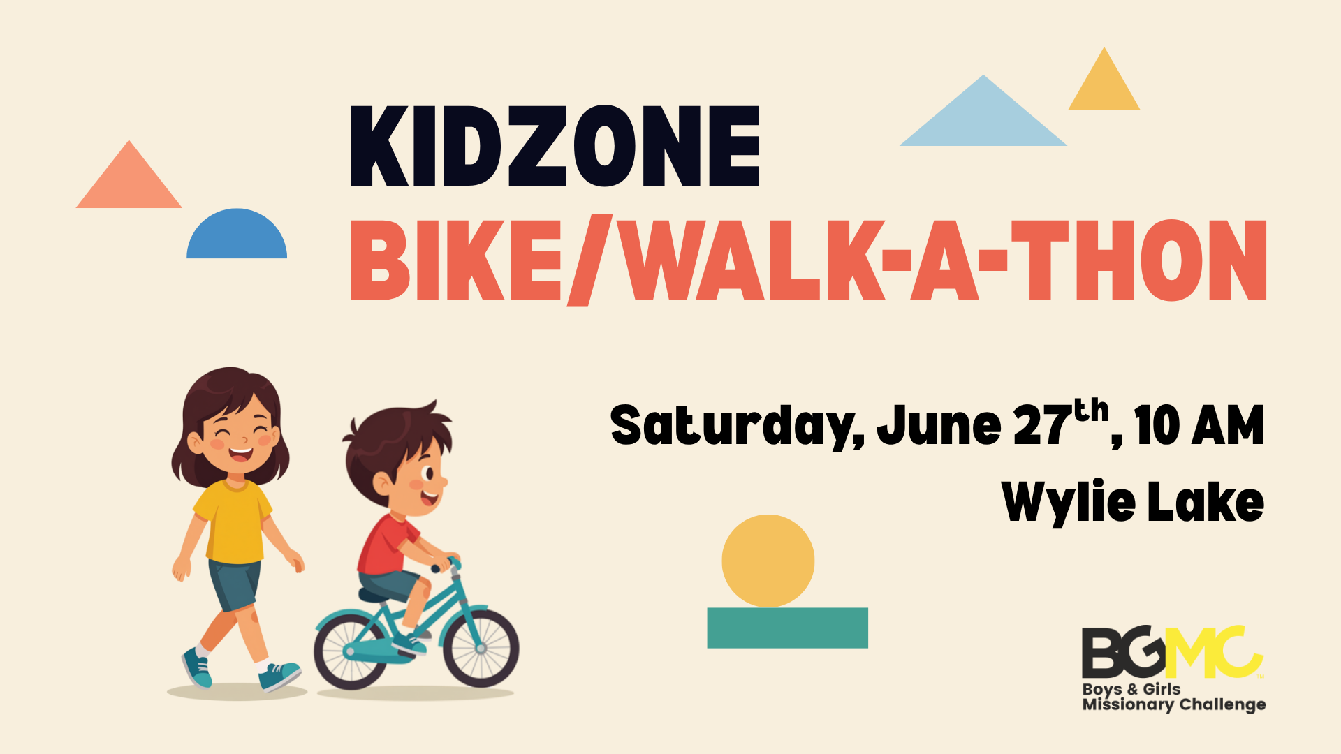 KidZone Bike/Walk-A-Thon