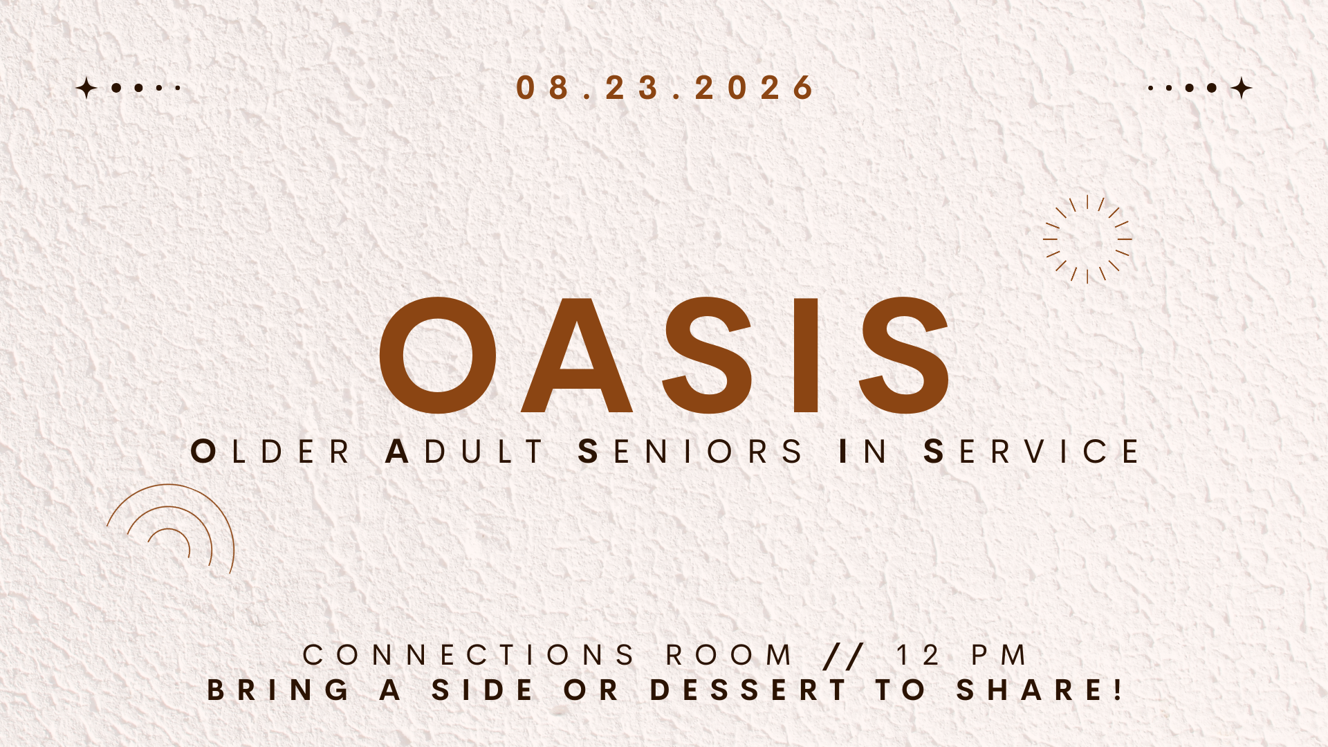 OASIS Lunch