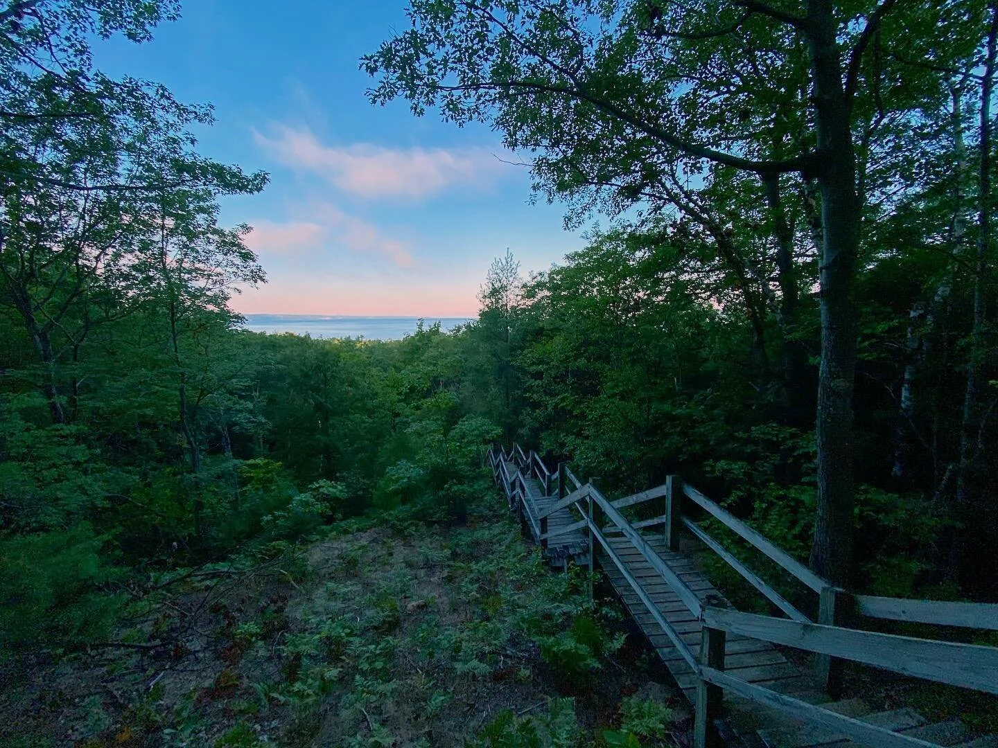 📍Petoskey State Park - Old Baldy Trail - Throwing it back to an early morning walk with @shotsoftequia during our trip to the Mitten a few weeks ago