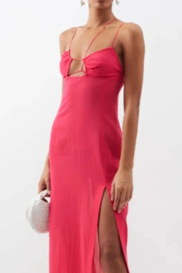 Rent Pink asymmetric cut out dress - NENSI DOJAKA _ HURR.jpeg