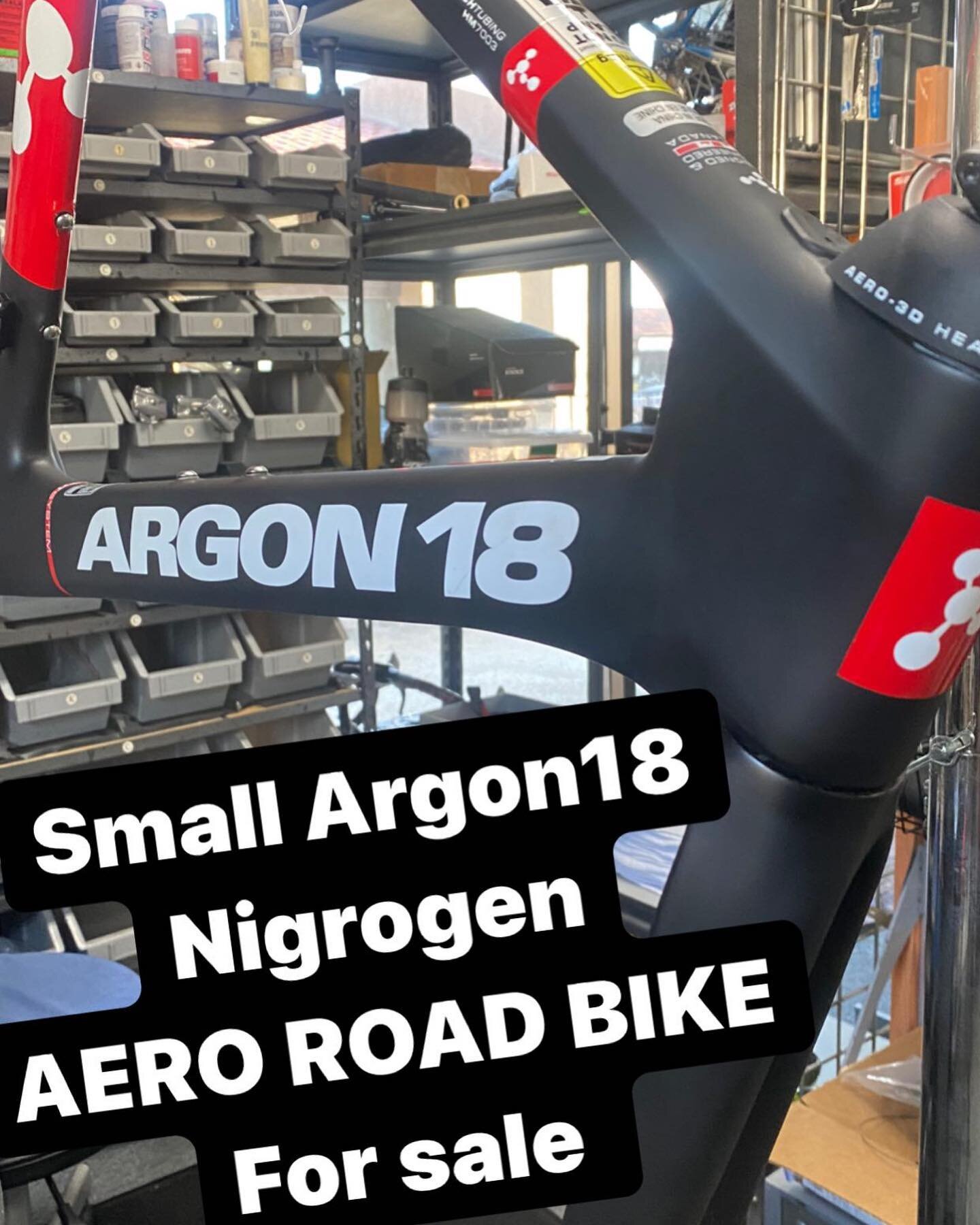 Small Argon18 Nitrgon road bike for sale. Rim brake aero frame.