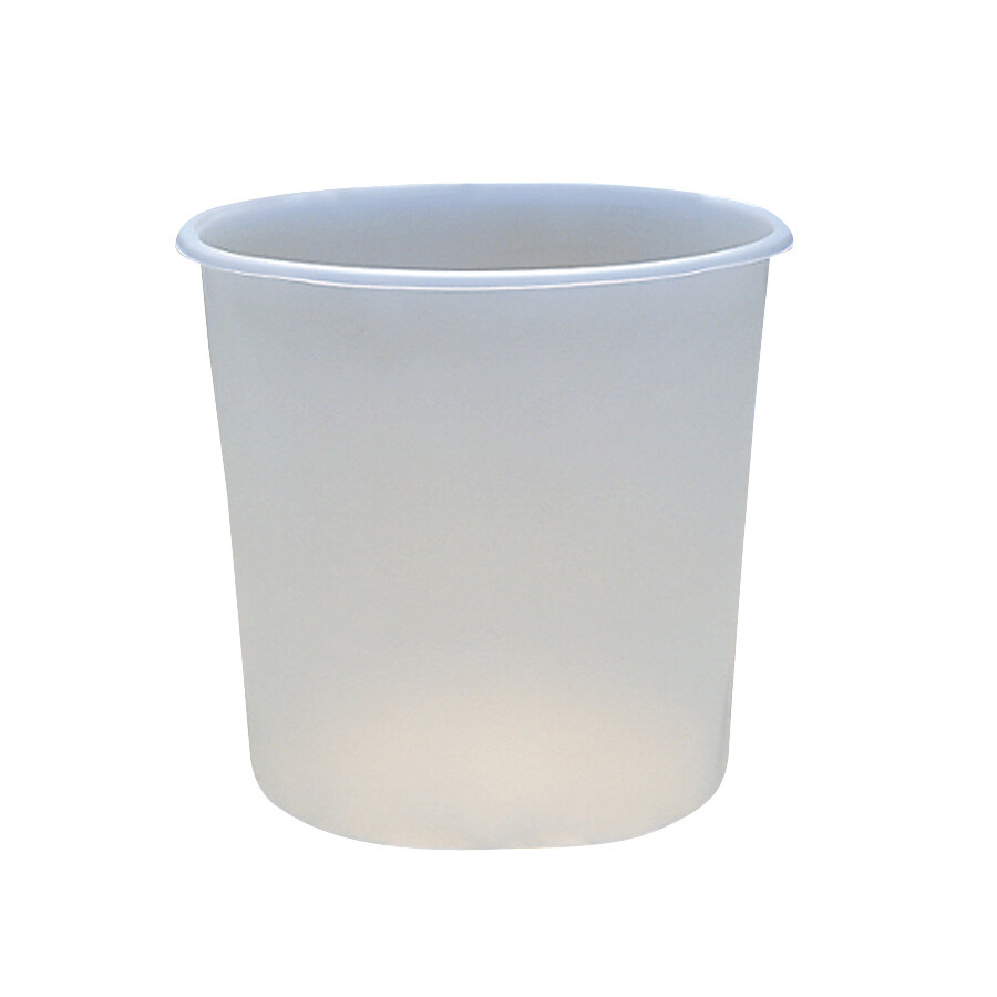 Industrial Pail, White Plastic, 2-Gallons