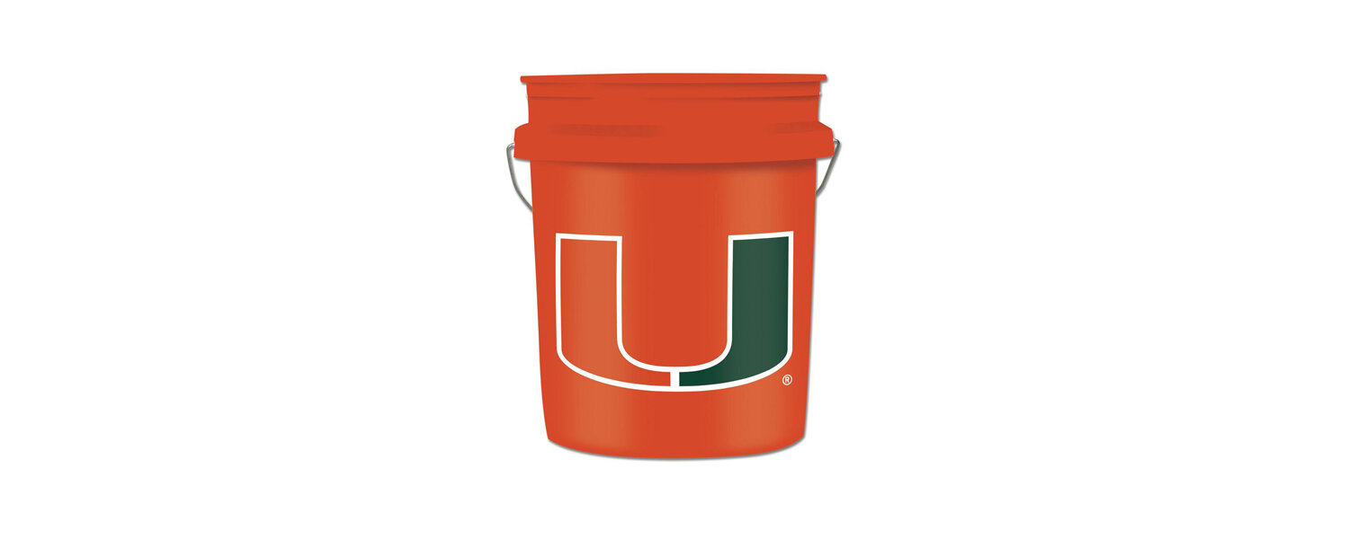 University of Miami Custom Buckets