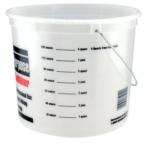 Leaktite 5 Gal. Clear Plastic Pail with Measuring Increments - McCabe Do it  Center