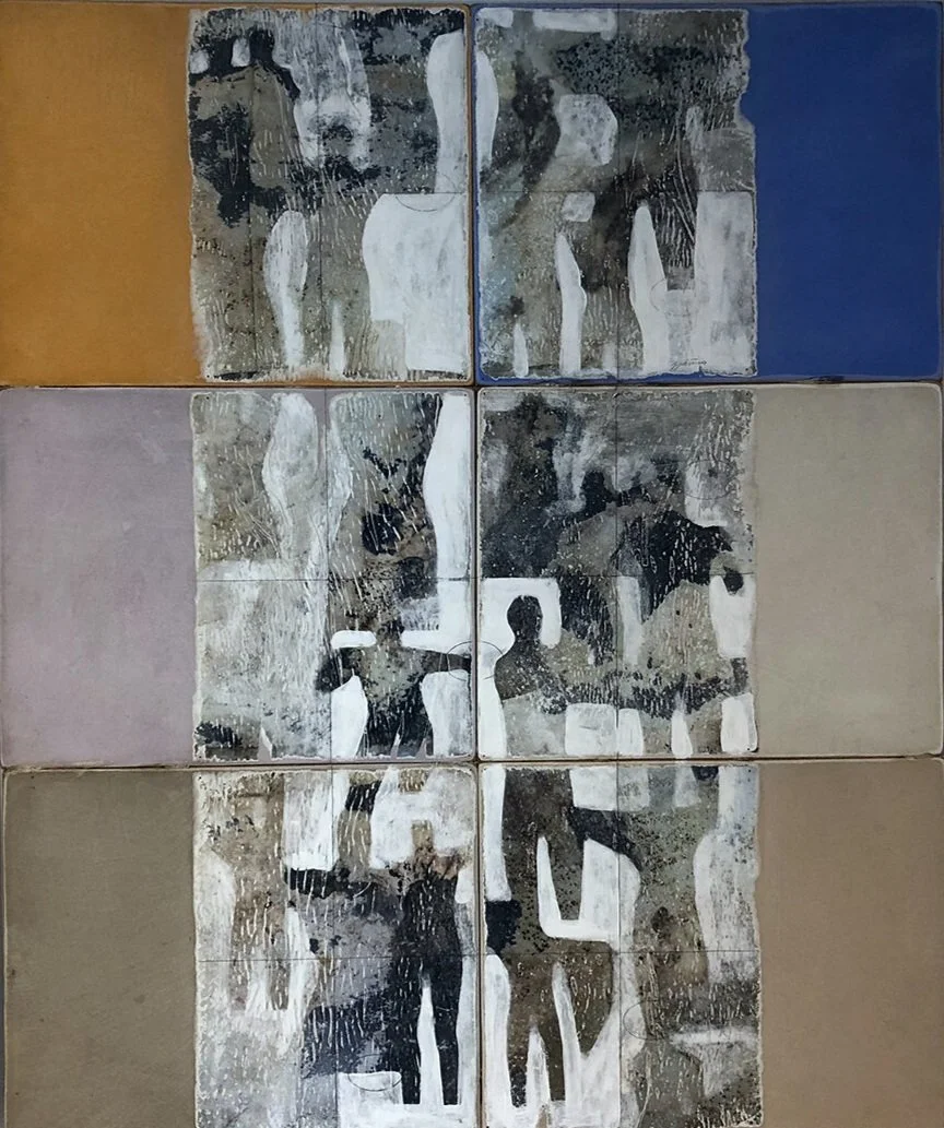 “6 WALLS EX 1” DIPTYCH by STEFANO SANNA
