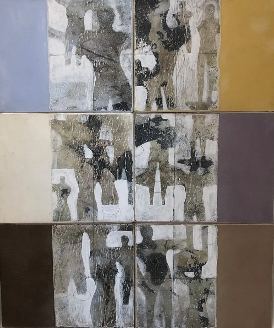 “6 WALLS EX 2” DIPTYCH by STEFANO SANNA