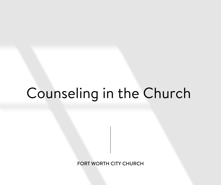 Counseling in the Church