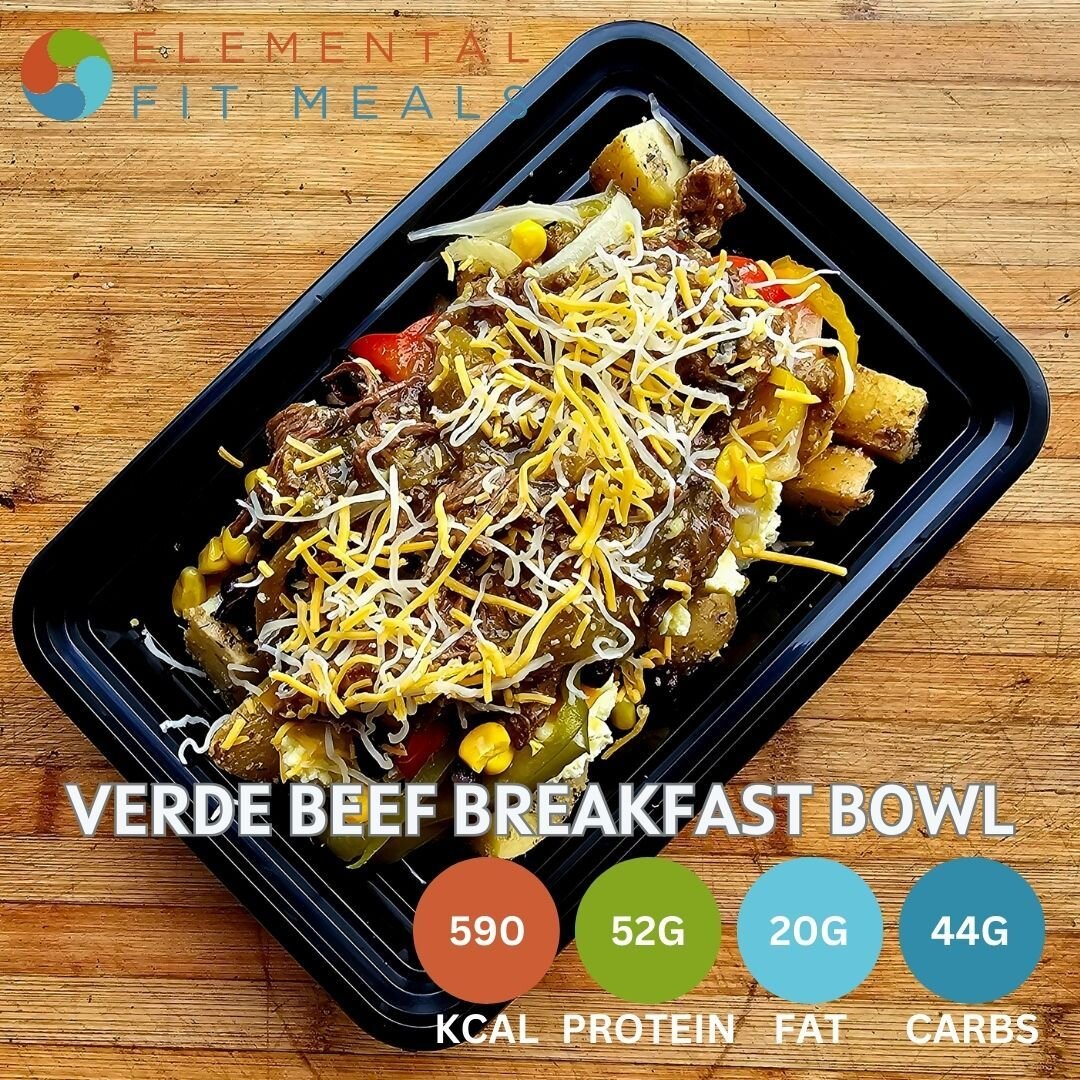 New Breakfast Item! Chile Verde Beef Breakfast Bowl! Starting your day off with a #highprotein breakfast is the best way to keep you on track with reaching your #proteingoals for the day.

#mealprep #eattherainbow #youarewhatyoueat #healthyeating #he