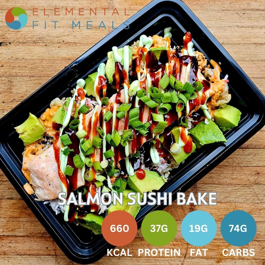 Craving Sushi? We got you. #NEW Salmon Sushi Bake.

#mealprep #eattherainbow #highprotein #youarewhatyoueat #healthyeating #healthyfood #healthylifestyle 
#OCfoodporn #OrangeCounty #fitnessgoals #fitness #balancedlifestyle #supportsmallbusiness #eatl