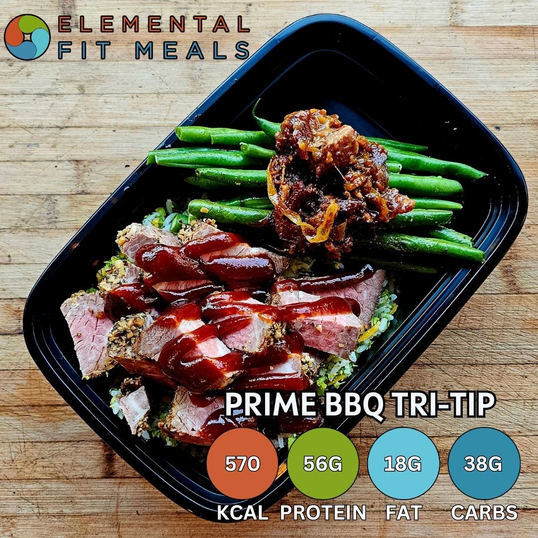 Summer Grilling Is In Full Swing! Try Our #NEW #PRIME BBQ Tri-Tip, Served With Broccoli Cheddar Rice, Bacon Jam Topped Roasted Vegetables, And Chipotle BBQ Sauce.
Orders Due By 10PM Today!!!
#Healthyeating doesn't have to be boring...
www.elemental