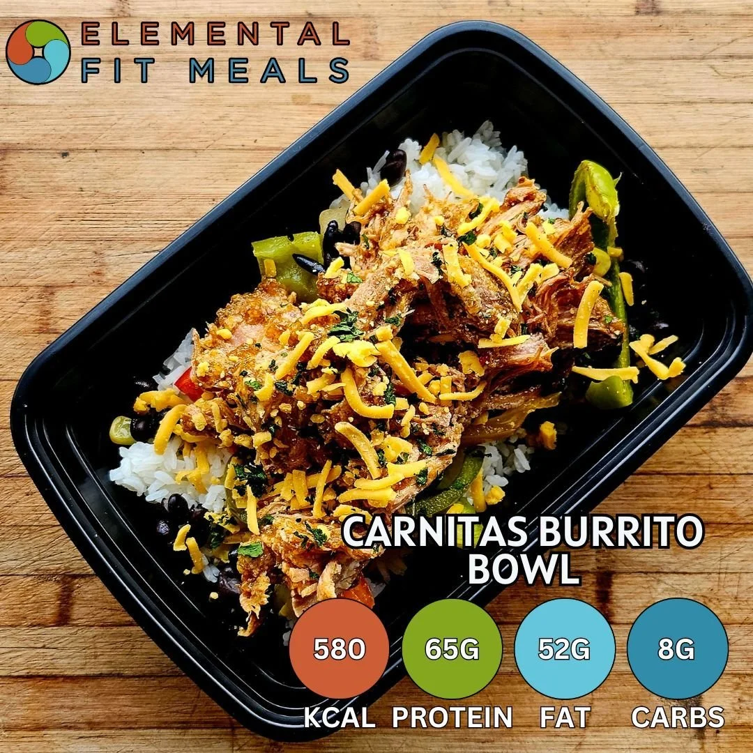 #NEW NEW NEW! Don't skip the #TacoTuesday Celebrations, just order our Carnitas Burrito Bowl. Hatch Chile Slow Roasted Carnitas, Corn, Black Beans, Peppers &amp; Onions, Salsa, Lime Rice, Shredded Cheese.

#Healthyeating doesn't have to be boring...
