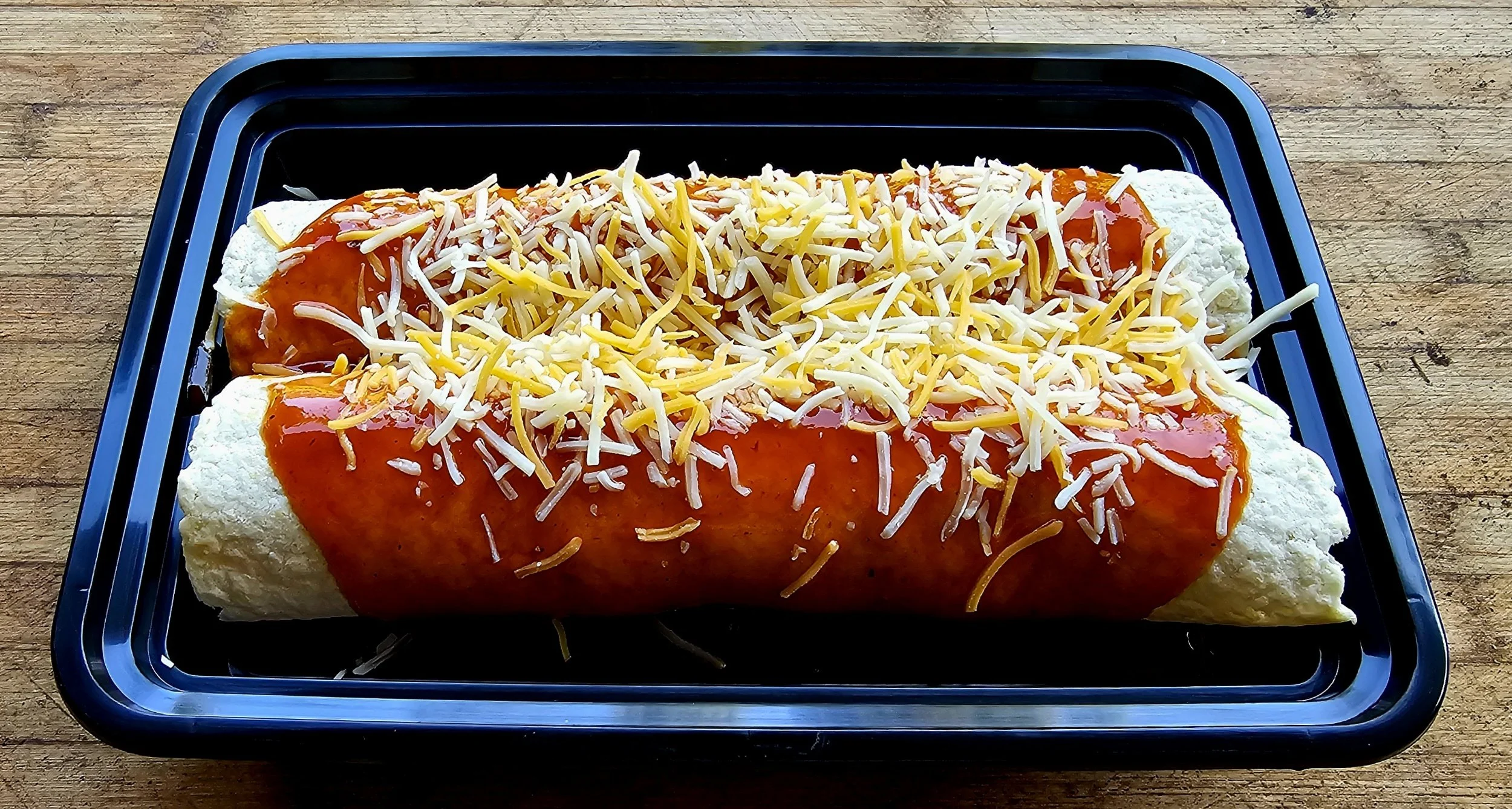 Rojo Breakfast Enchiladas — ELEMENTAL FIT MEALS, image size:2500x1337