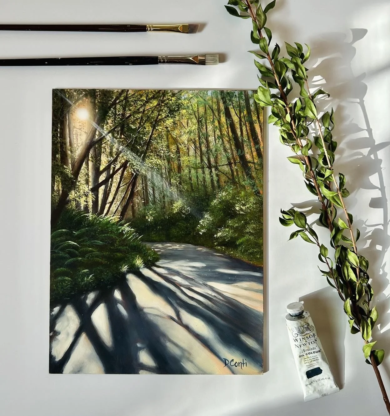 Sometimes you just want to bring the forest inside 🌿 

Forest Walk
12x9
Oil on panel