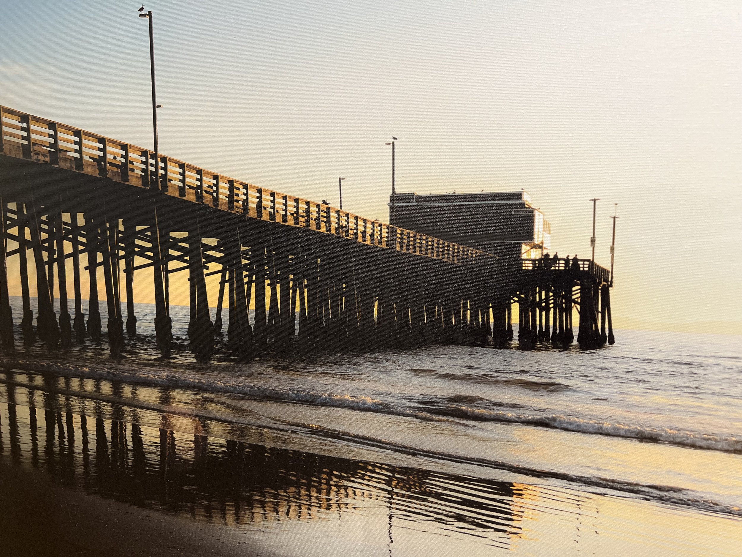 NewPort Beach pier 40x30 framed at West Elm OC — Amy Martin-Friedman  Photography