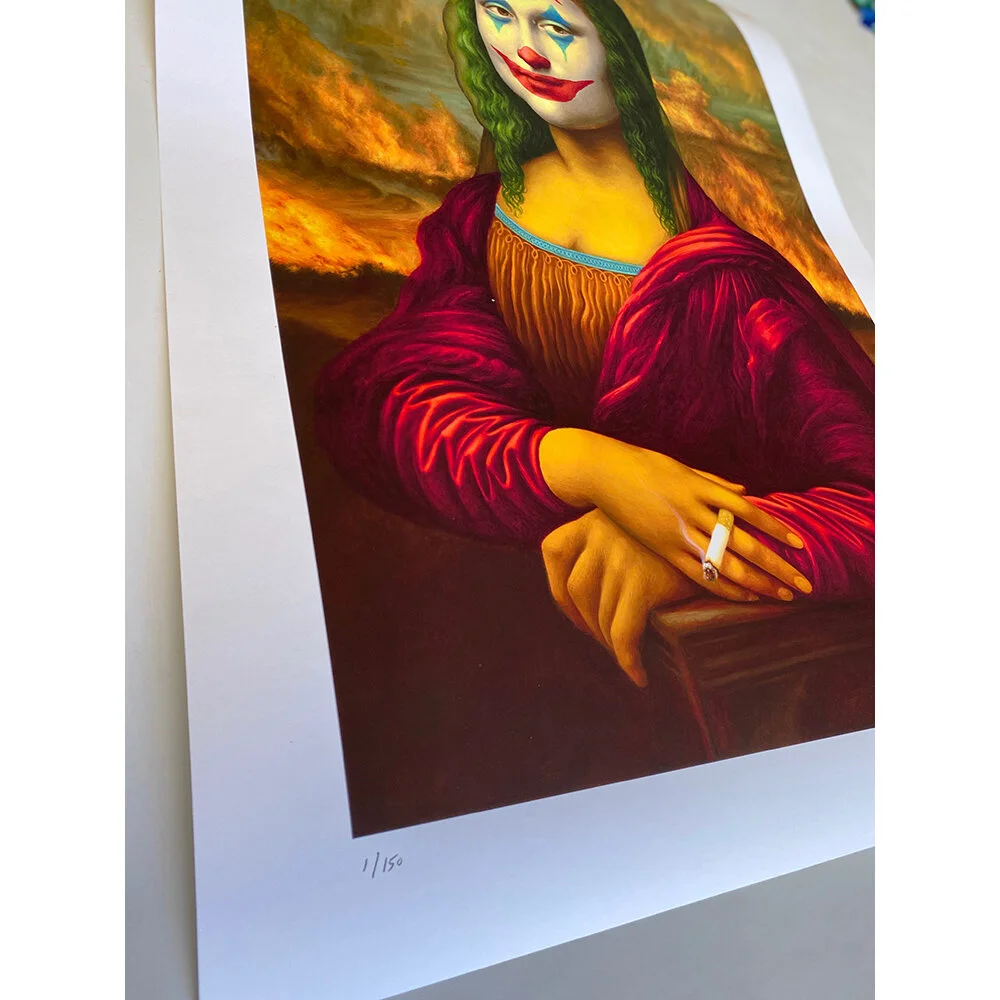 Mona Lisa Joker Ltd Edition Print