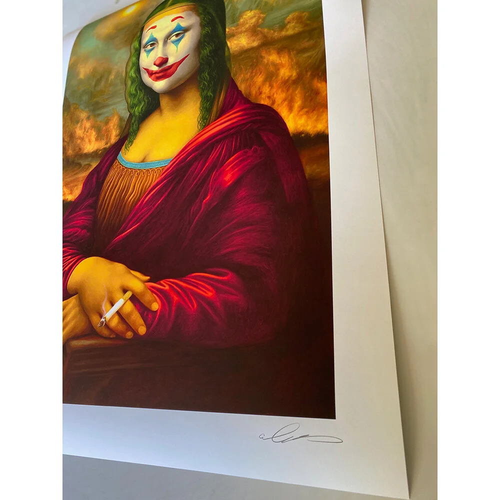 Mona Lisa Joker Ltd Edition Print