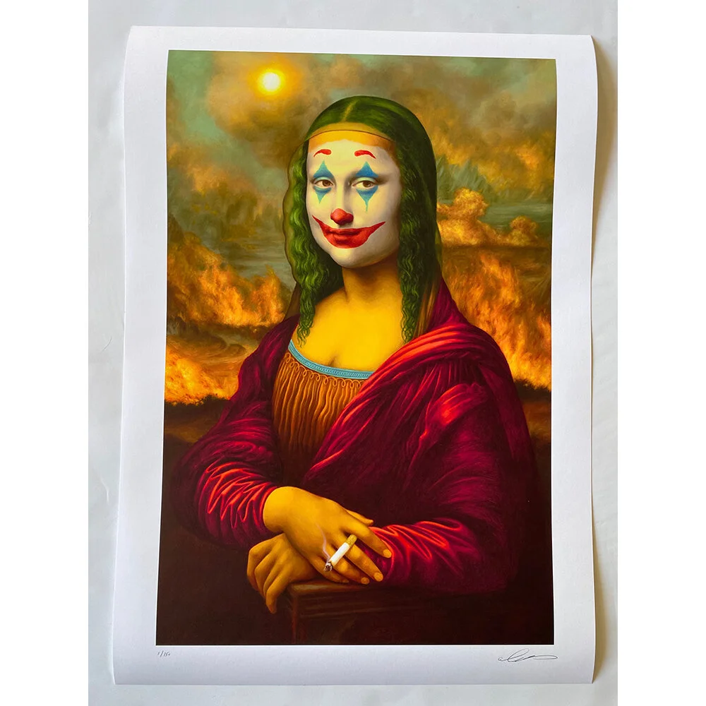 Mona Lisa Joker Ltd Edition Print