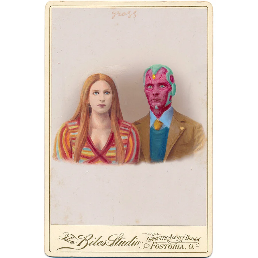 Wandavision Original Cabinet Card Painting