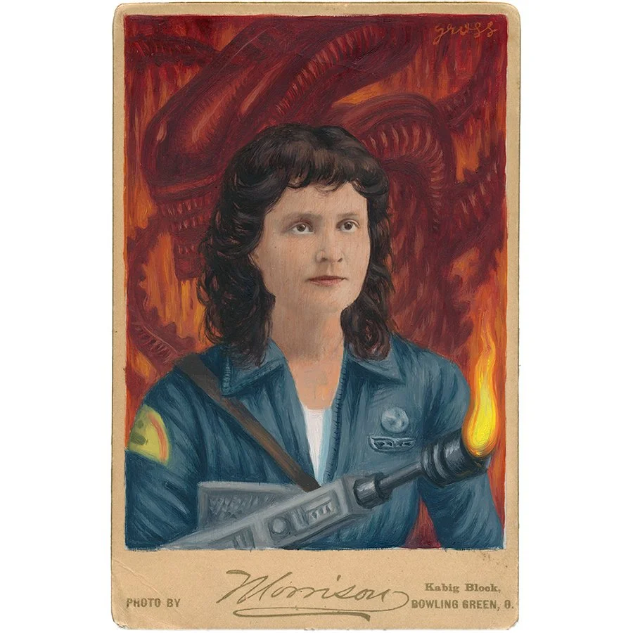 Ripley Original Cabinet Card Painting