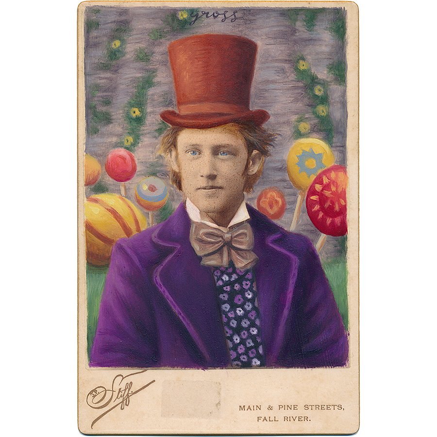 Willy Wonka Original Cabinet Card Painting