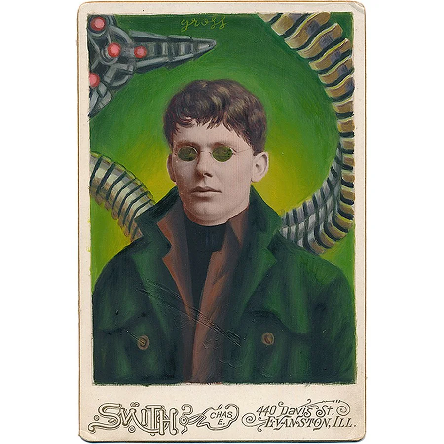 Doc Ock Original Cabinet Card Painting