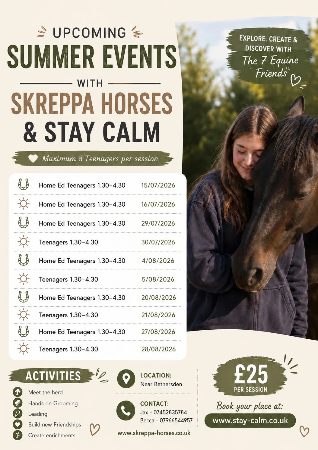 An Afternoon with the Horses for Teens