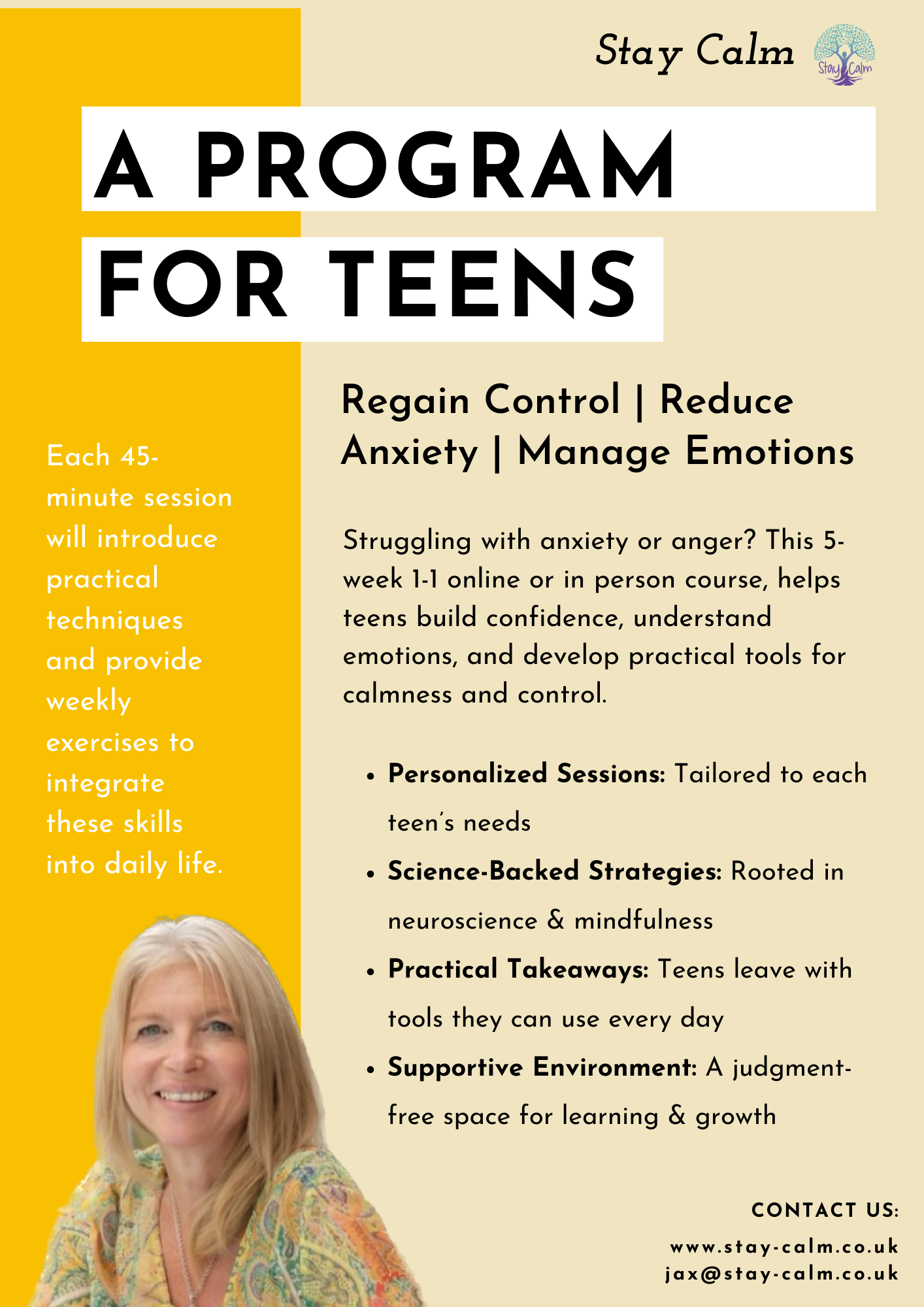 5 week online course for Teenagers