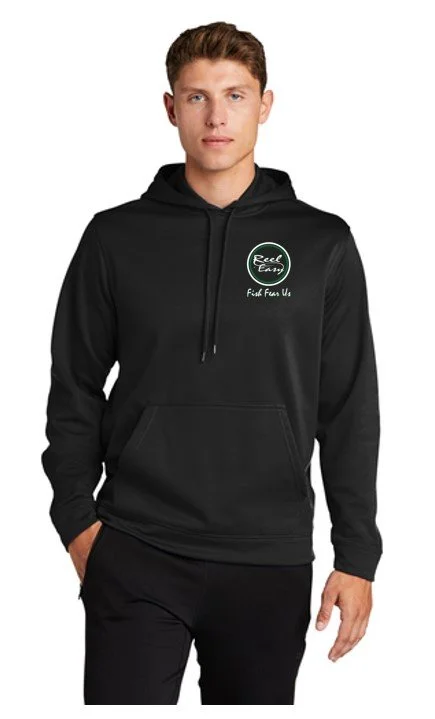 Sport tek / Sport wick hoodie Circle logo w/ Fish Fear us