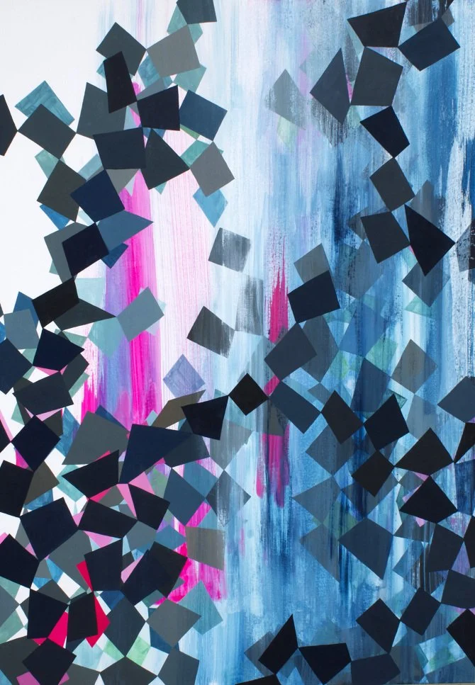 NB, 48"x36", Flashe/acrylic on canvas, 2016 - SOLD