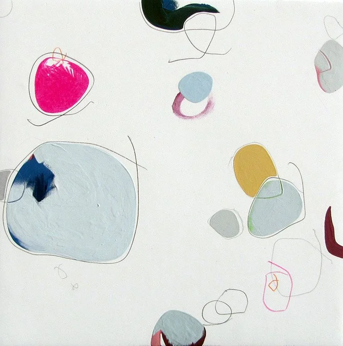Dots, 10"x10", Oil/acrylic on panel, 2010 - SOLD