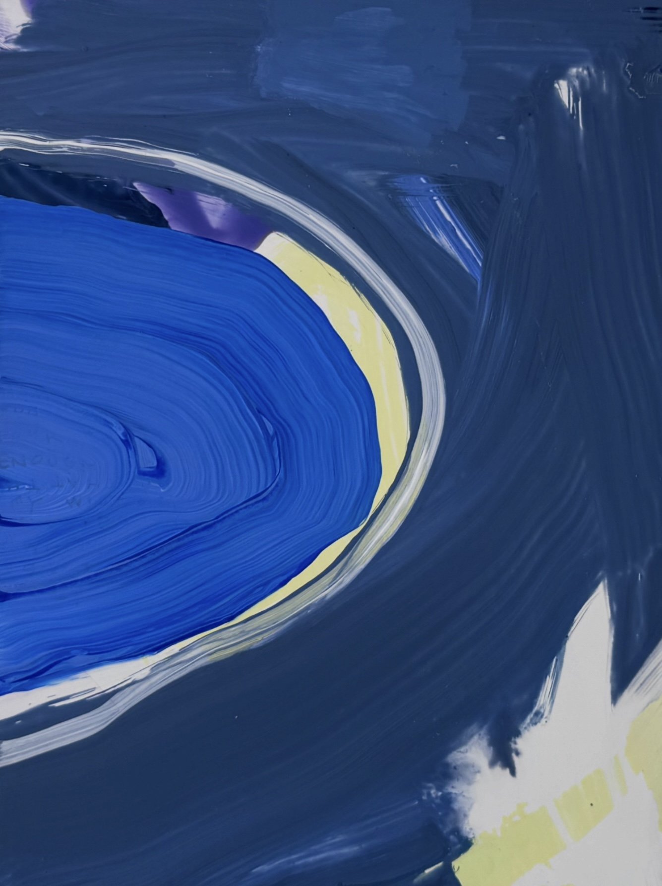 If I Were a Self-portrait Today, I Might Look Like This - 17, 10”x8”, Flashe/acrylic on claybord, 2026