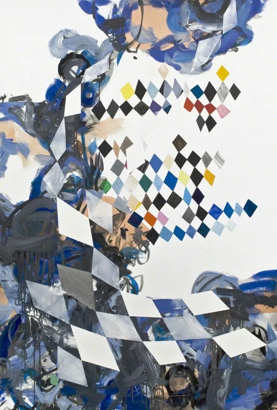 Hang On, 72"x48", Oil/Flashe on panel, 2012