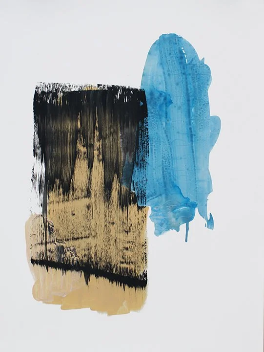 Untitled 10, 24"x20" , Flashe/acrylic on Yupo mounted on panel, 2015 - SOLD