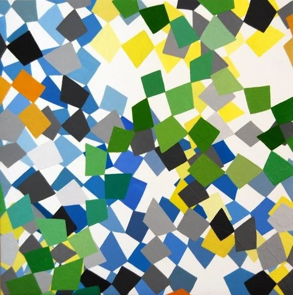 Oliver All Over Again, 12"x12", Oil/Flashe on canvas over panel, 2012 - SOLD