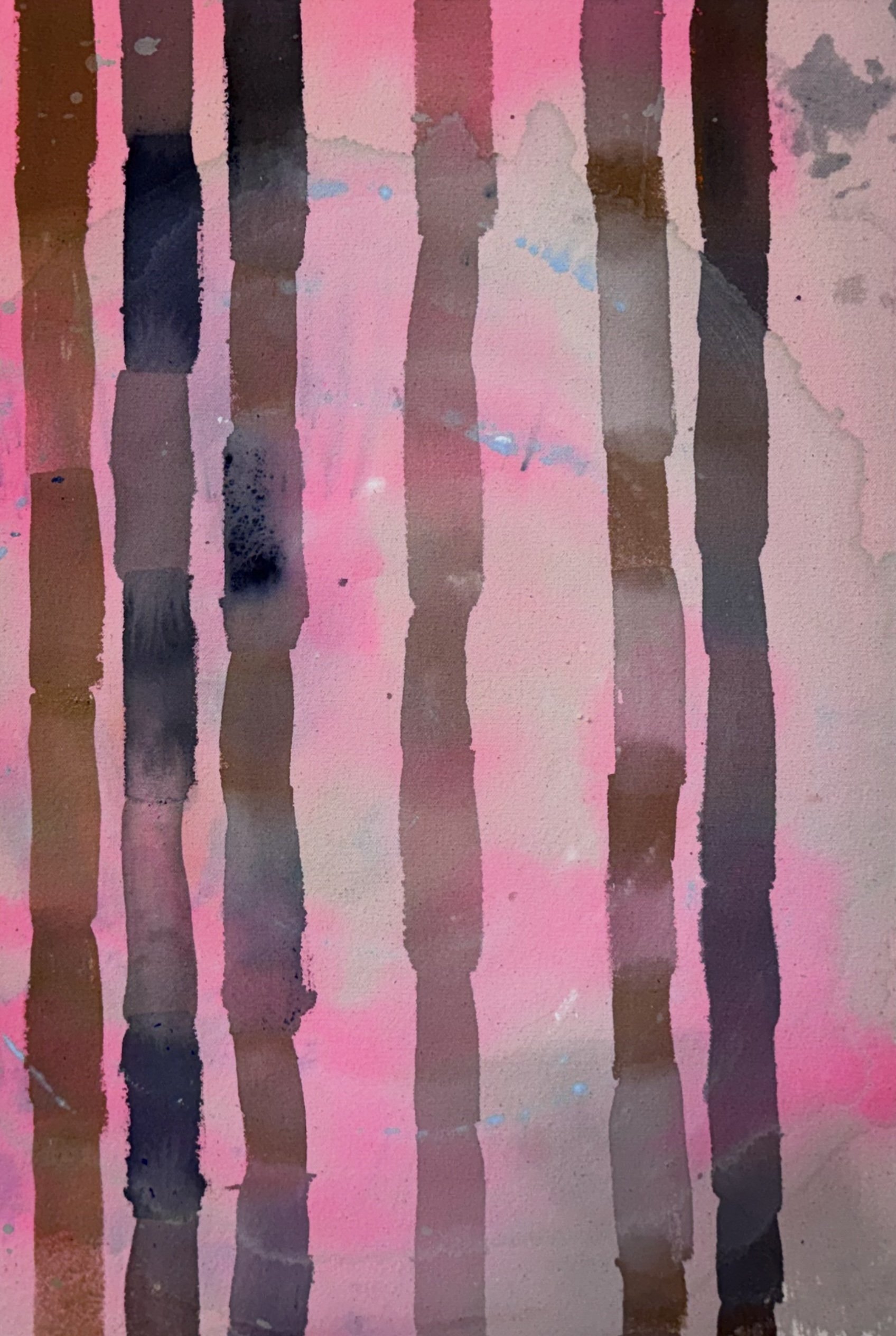 If I Were a Self-portrait Today, I Might Look Like This - 16, 21.5”x14.5”, Flashe/acrylic on canvas over panel, 2026