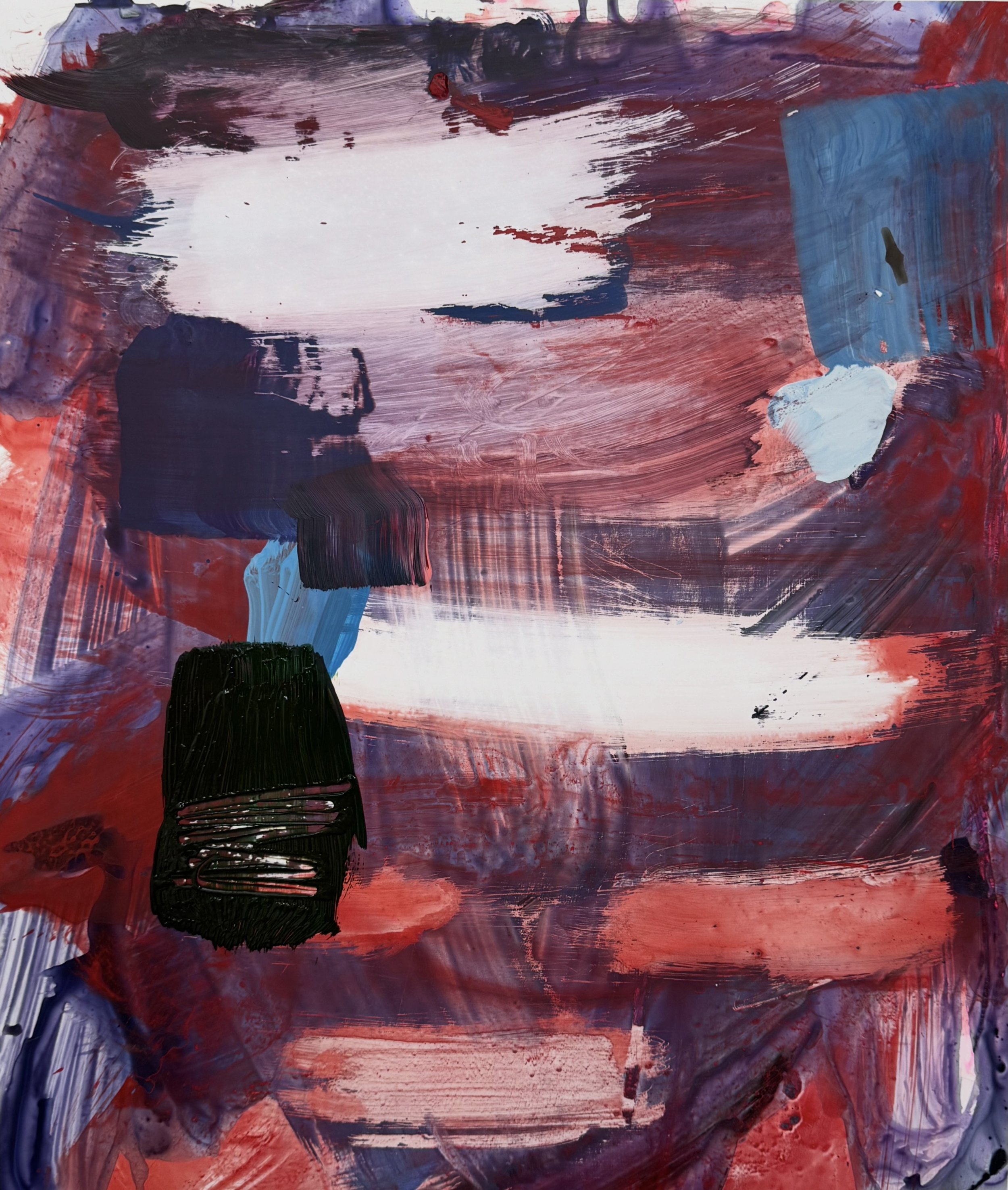 It is All So Much, 20”x16”, Flashe/acrylic on Yupo, 2026