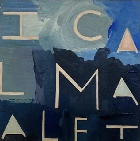 I Care A Lot More About a Lot Fewer Things - 22, 8"x8", Flashe/acrylic on panel, 2024