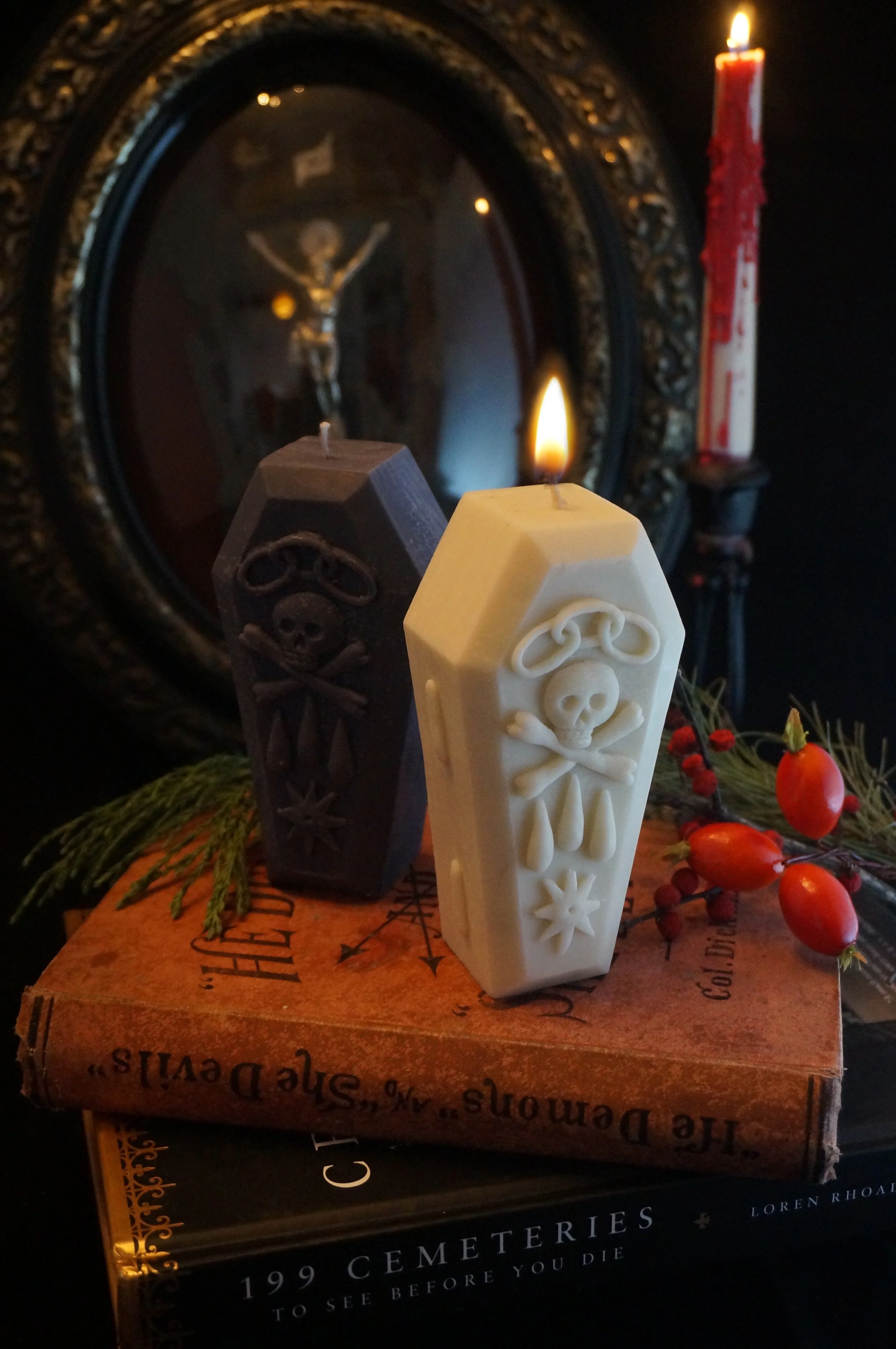 'Odd fellows coffin' vegan candle - SOLD OUT
