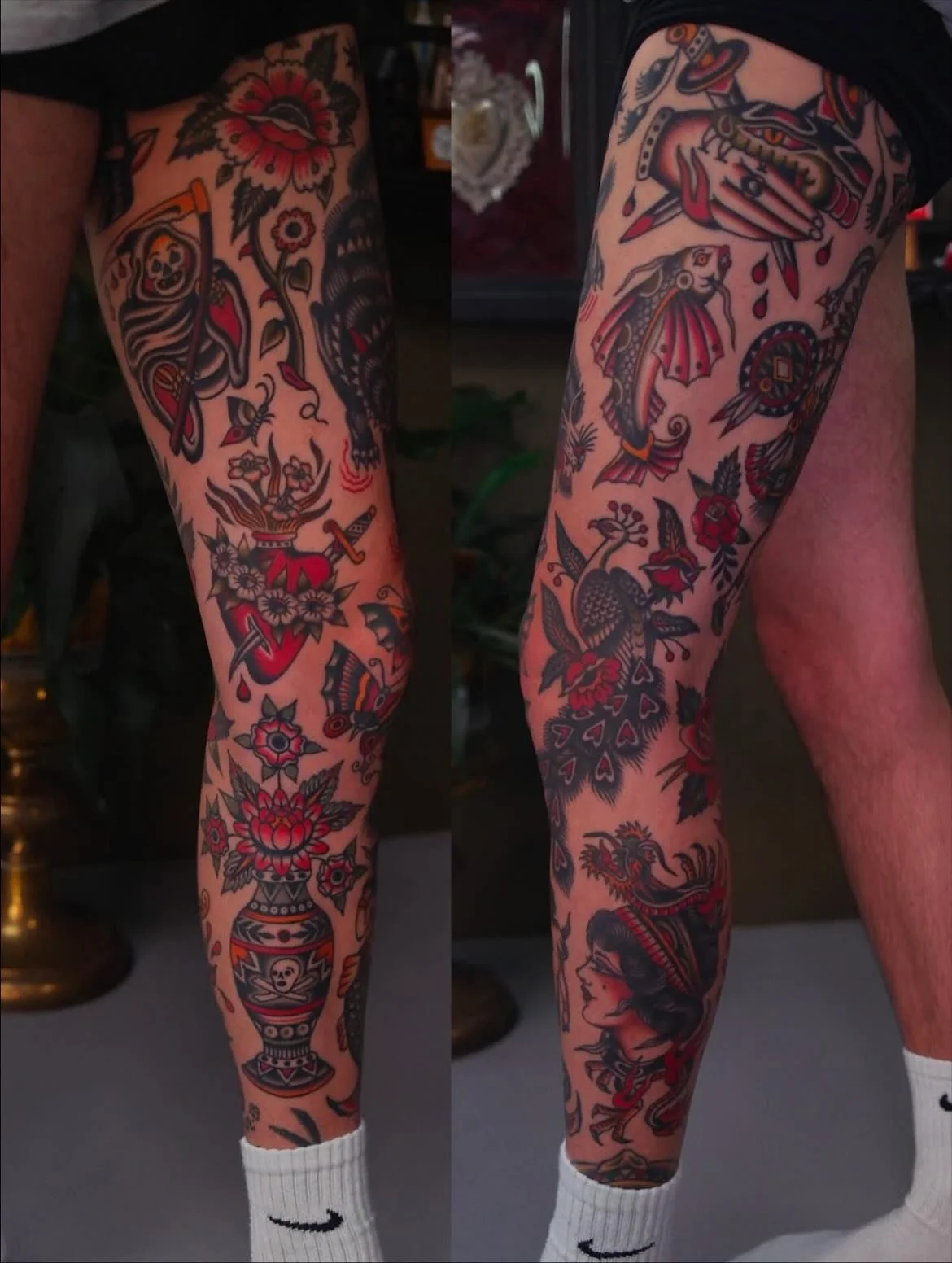 Leg sleeve by @moira.ramone 🌹