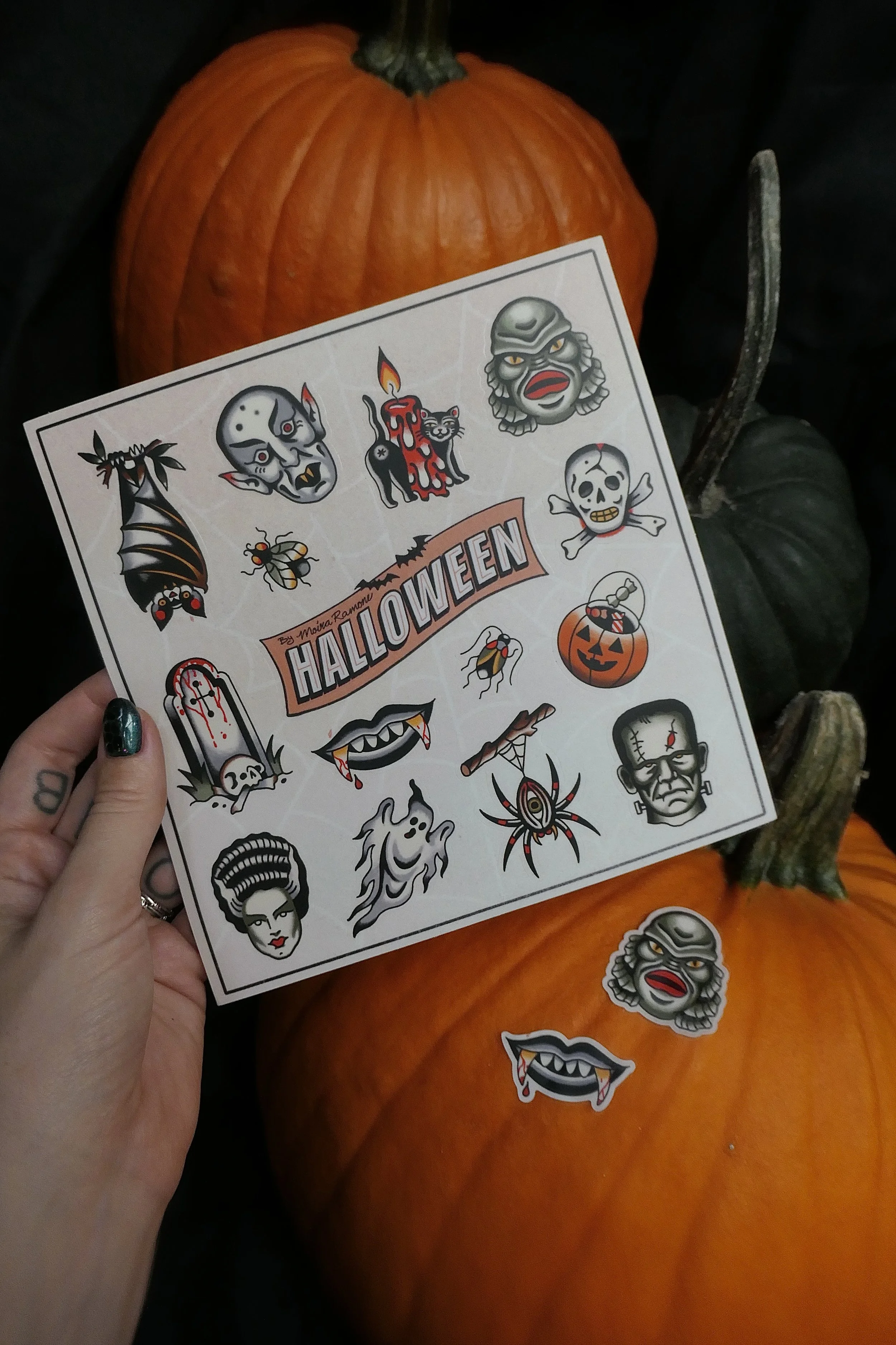 Halloween sticker sheet