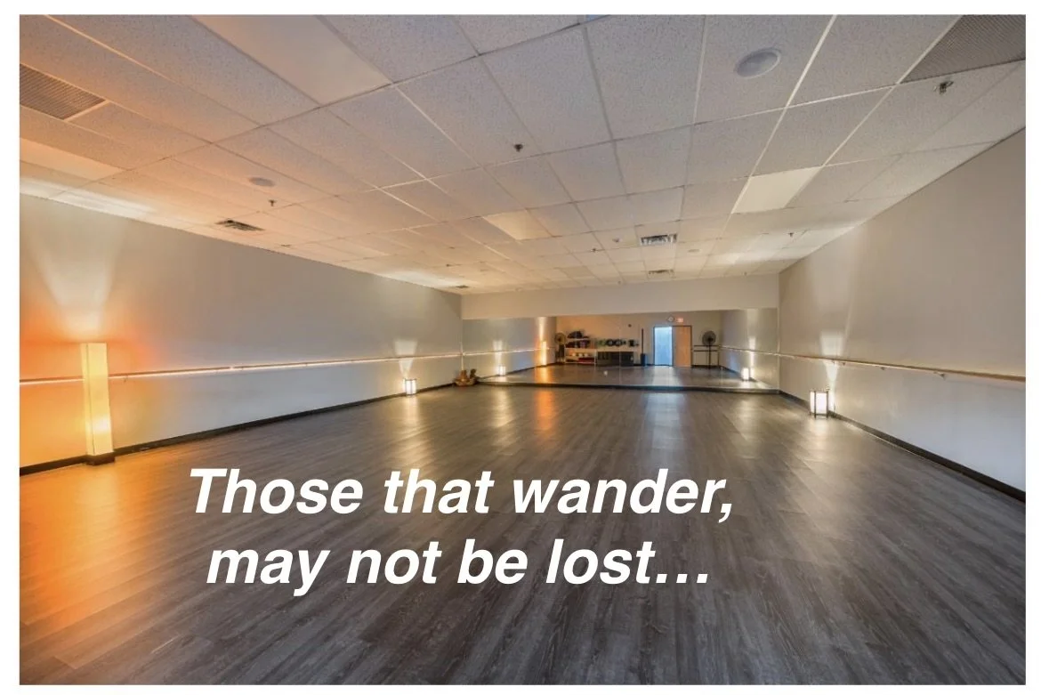 Those that Wander, May not be Lost.