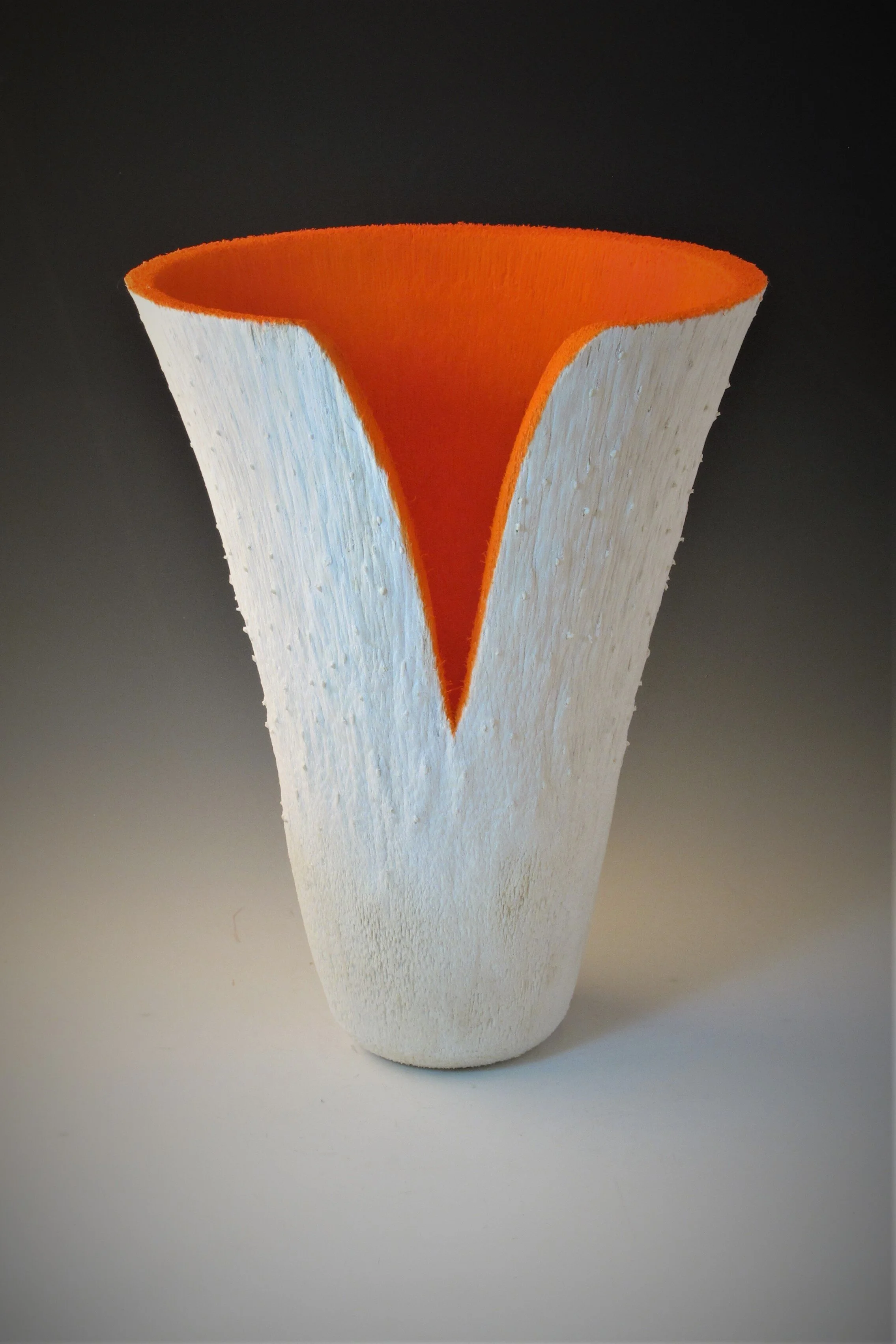 Palm Tree Wood Vase
