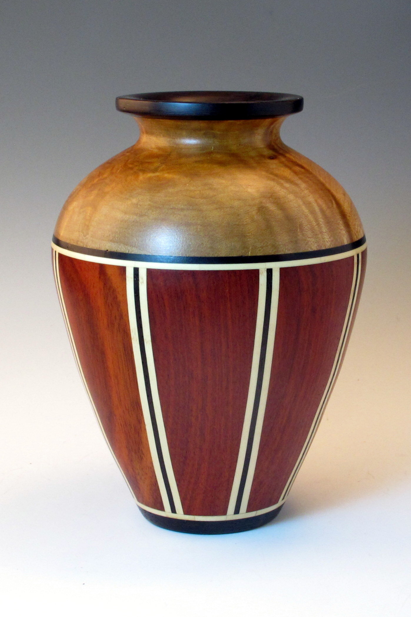 Segmented Vase (via Staves)  - 8”h x 5.5”w