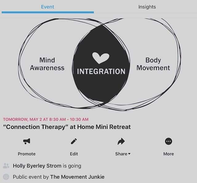 Happy Friday...What are you grateful for today?

I&rsquo;m grateful to be hosting yet another &ldquo;Connection Therapy&rdquo; Retreat tomorrow 8:30-10:30a.m....anyone that&rsquo;s needing a little community connection, breath and movement...just ema